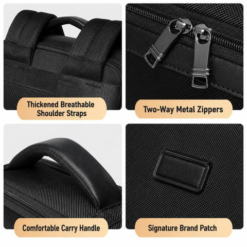 REMOID B3003 Business Laptop Backpack Water-Resistant 15.6 inch Computer Bag For Men Commuting