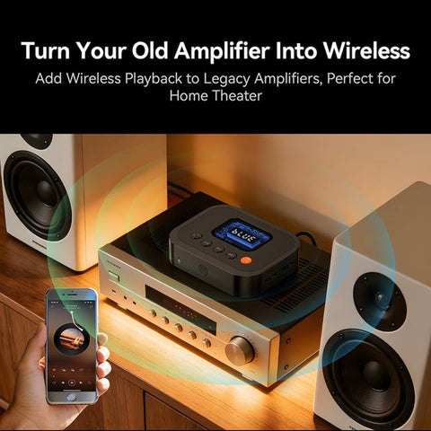 FM Radio Bluetooth Adapter Bluetooth 6.0 Receiver Cyber-Mecha Style USB Player
