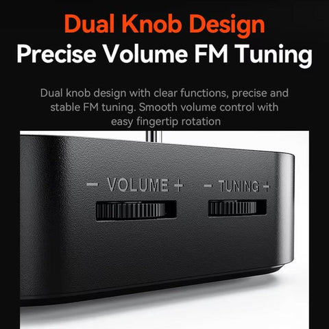 FM Radio Bluetooth Adapter Bluetooth 6.0 Receiver Cyber-Mecha Style USB Player