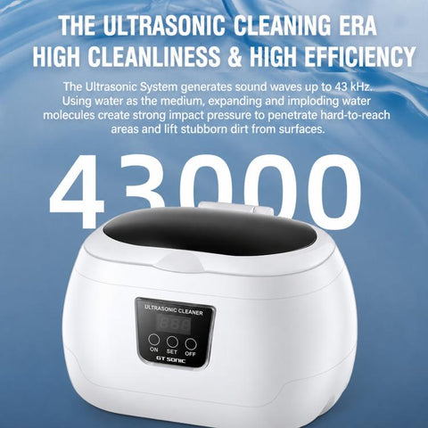 GT SONIC GT-F5 Visible Ultrasonic Cleaner With LED Time Display Dust Removal & Sterilization Washing Device, UK Plug, EU Plug, US Plug