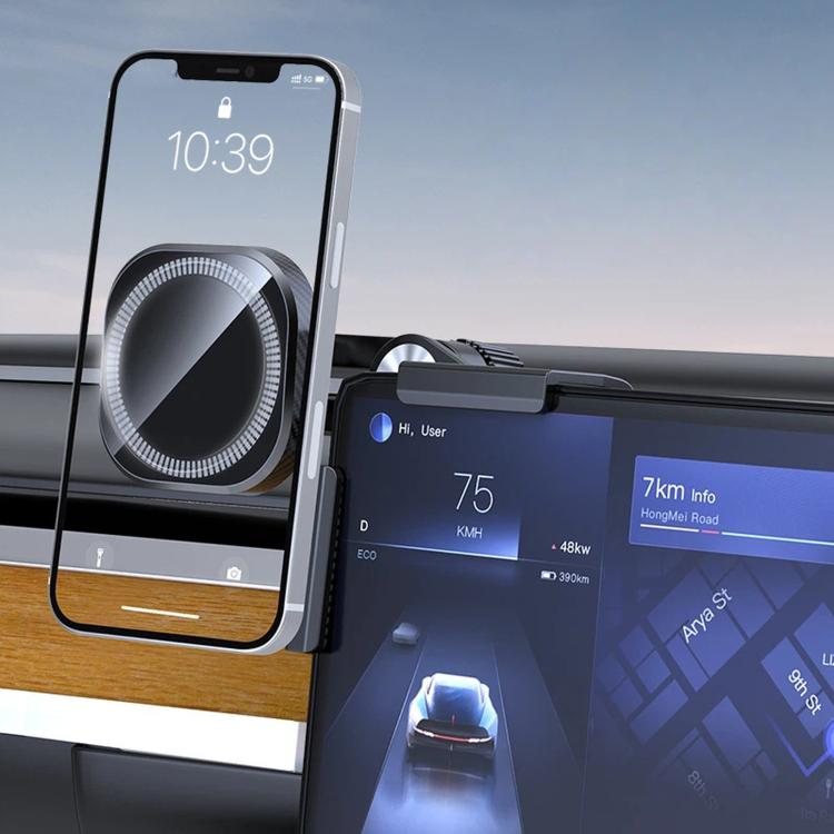 Clamp-On Magnetic Car Floating Screen Phone Holder Fits 10-21mm Screen, TY01-69