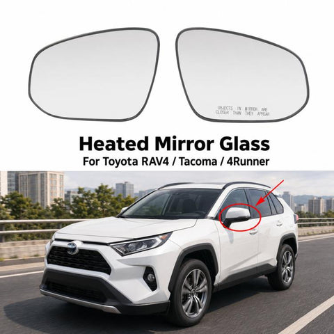 For Toyota RAV4 / Tacoma / 4Runner Heated Mirror Glass, Left Side 879610R090, Right Side 8793142B70, Left Kit 879610R090, Right Kit 8793142B70