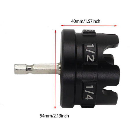 Electric Drill Hex Shank Nut Extractor Drill Bit Adapter, Aluminum, Plastic
