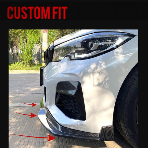 For BMW 3 Series G20 M Sport MP 2019-2022 Front Lip Decor Stickers