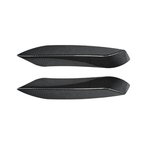 For BMW M3 F80 / F81 M4 F82 / F83 2015-2020 Car Accessories Stickers, Front Air Blade Black, Front Air Blade Carbon Fiber, Front Bumper Trim Black, Front Bumper Trim Carbon Fiber, Front Lip Black, Lip Carbon Fiber