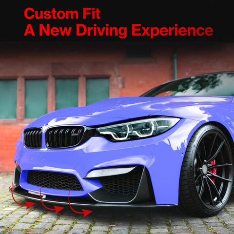 For BMW M3 F80 / F81 M4 F82 / F83 2015-2020 Car Accessories Stickers, Front Air Blade Black, Front Air Blade Carbon Fiber, Front Bumper Trim Black, Front Bumper Trim Carbon Fiber, Front Lip Black, Lip Carbon Fiber