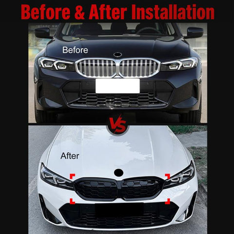 For BMW 3 Series G20/G21/G28 LCI 2023+ Front Grille Mod Parts