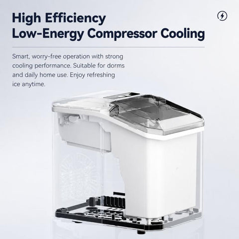 Portable Ice Maker Countertop 9 Cubes In 6-8 Mins Compact Ice Machine For RV Home, US Plug 110V, EU Plug 220V, UK Plug 220V