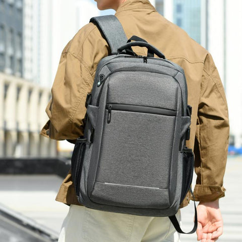 REMOID 17 inch Laptop Backpack Water-Resistant Travel Business Bag With USB Port