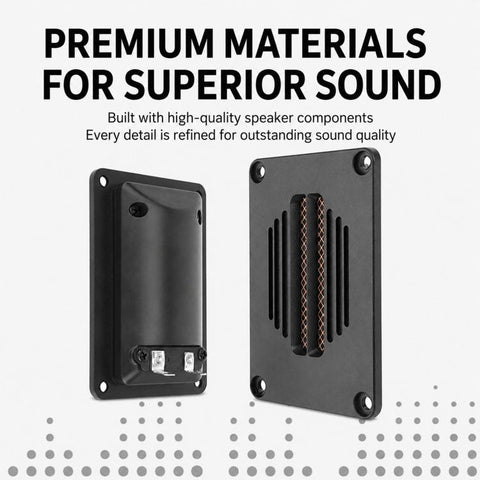 Square Aluminum Ribbon Tweeter Pneumatic High-Fidelity High Frequency Speaker, AL6088
