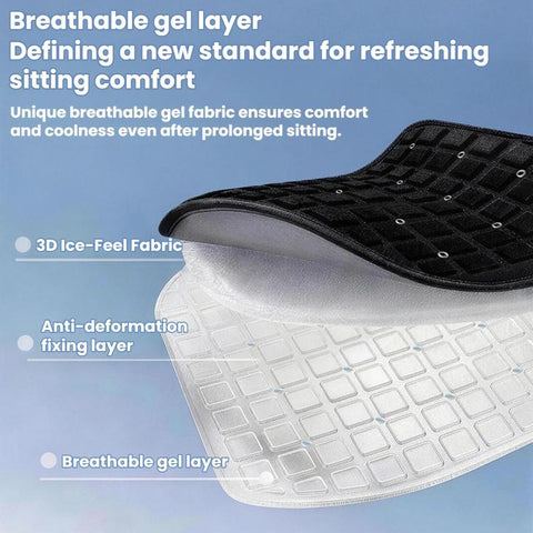Car Gel Ventilation And Breathability Height-Boosting Summer Cooling Pad