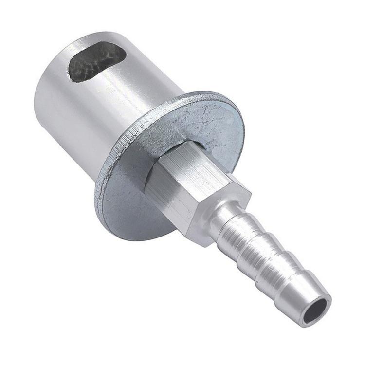 5/16-inch Remote-installed Exhaust Valve For Automotive Fuel Tanks, Silver, Silver + Bracket + Screws