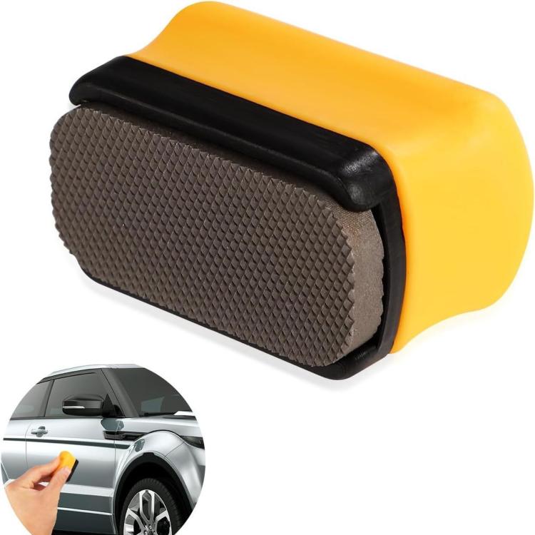 Mini Paint File For Car Repair, Double-Sided Magnetic Sanding Block Set With Soft Handle, Mini Paint File