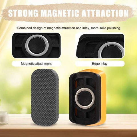 Mini Paint File For Car Repair, Double-Sided Magnetic Sanding Block Set With Soft Handle, Mini Paint File