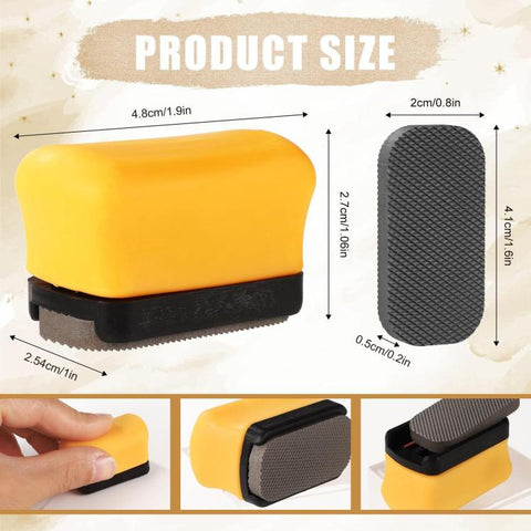 Mini Paint File For Car Repair, Double-Sided Magnetic Sanding Block Set With Soft Handle, Mini Paint File