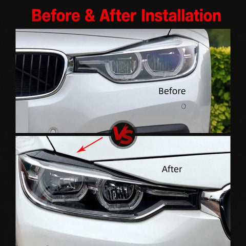 For BMW 3 Series F30/F31 318i 320i 2012-2018 Headlight Eyebrow Decals