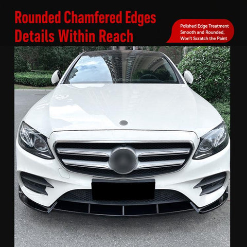 For Mercedes-Benz E-Class W213 E260 E43 AMG 2016-2020 Front Lip Spoiler Body Kit Mod Parts