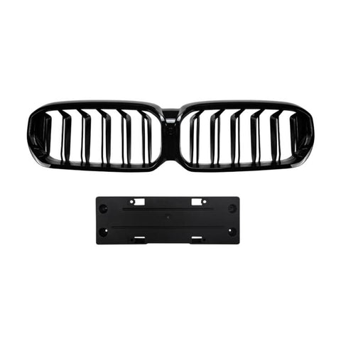 For BMW G30/G31 LCI 2021-2023 Car Front Grille Air Intake Grill, Single Line, Dual Line