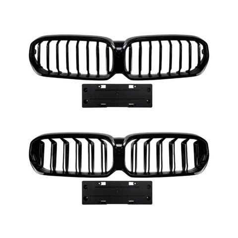 For BMW G30/G31 LCI 2021-2023 Car Front Grille Air Intake Grill, Single Line, Dual Line