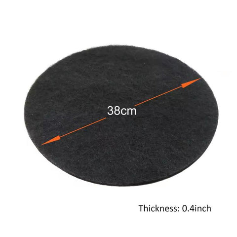 38cm Oil Drain Pan Splash Pad Washable Anti Splatter Mat For Fluid Changing, 2-Piece Set