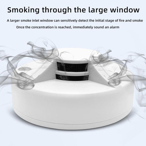 Standalone Smoke Alarm Household Fire Smoke Detector, English, Russian