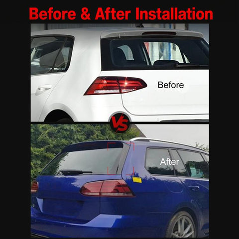 For Volkswagen Golf 7 Variant / Wagon 2013-2019 Car Rear Spoiler Modification Part