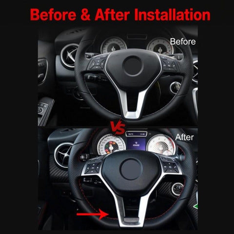 For Mercedes-Benz A W176 / C W204 Steering Wheel Modification Decals