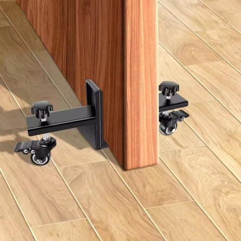 Door Carrying Dolly Adjustable Panel Roller Cart With Lockable Swivel Casters, 2-Piece Set