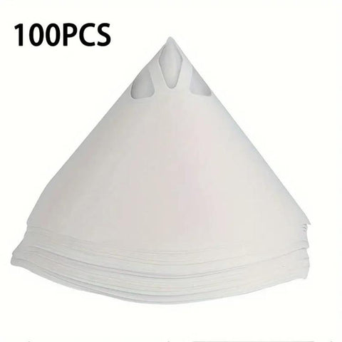 Disposable Paper Paint Strainers With Fine Nylon Mesh For Automotive & Painting Supplies, 100pcs / Pack