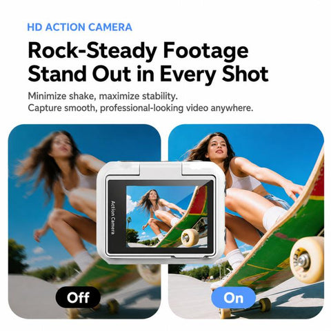 1080P Mini Thumb Action Camera with 2.0-inch Flip Screen Magnetic Wearable Body Cam & Charging Case LK-018