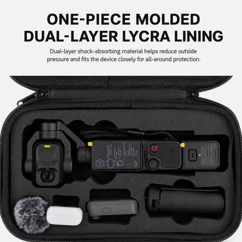 For DJI Osmo Pocket 4P Carrying Case Hard Shell Waterproof Storage Bag With Strap