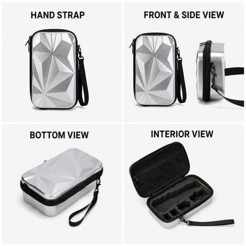 For DJI Osmo Pocket 4P Carrying Case Hard Shell Waterproof Storage Bag With Strap