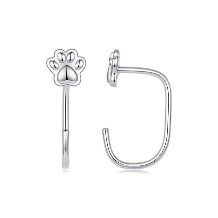 Minimalist Copper-Plated White Gold Stud Earrings, YIE345