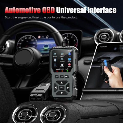 FOXSUR V530 Car Fault Diagnostic Scanner OBD2 Engine Fault Code Reader, Black