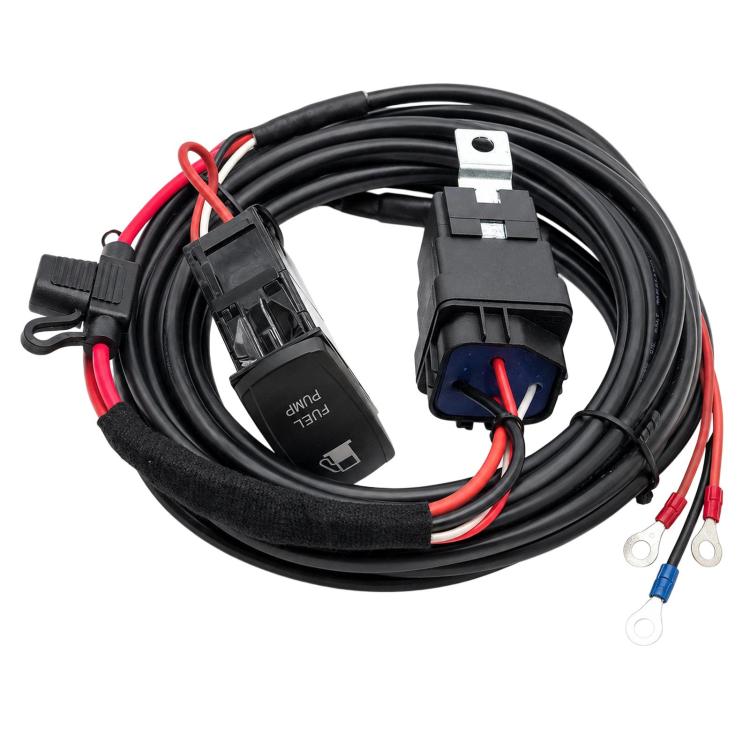 Car Yacht & Boat Fuel Tank Cover Switch Waterproof Momentary Rocker Switch Harness With Fuse