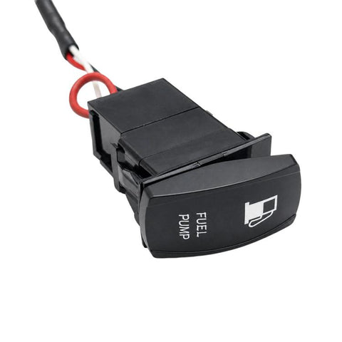 Car Yacht & Boat Fuel Tank Cover Switch Waterproof Momentary Rocker Switch Harness With Fuse