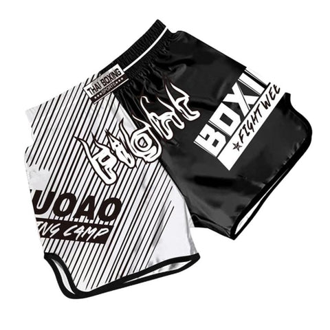 ZhuoAo Muay Thai Boxing Shorts Kickboxing & Sanda Training Fight Shorts For Men & Women, S, M