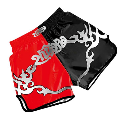 ZhuoAo Muay Thai Boxing Shorts Kickboxing & Sanda Training Fight Shorts For Men & Women, S, M