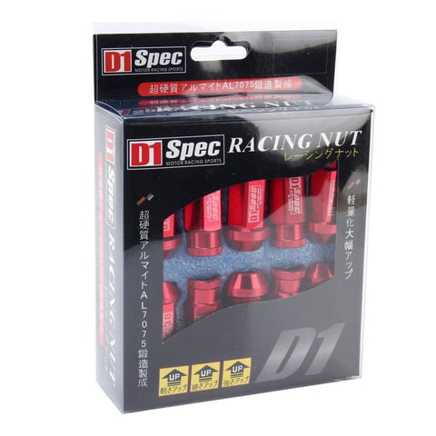 D1SPEC 20pcs /Set M12 X 1.5 Racing Wheel Nut