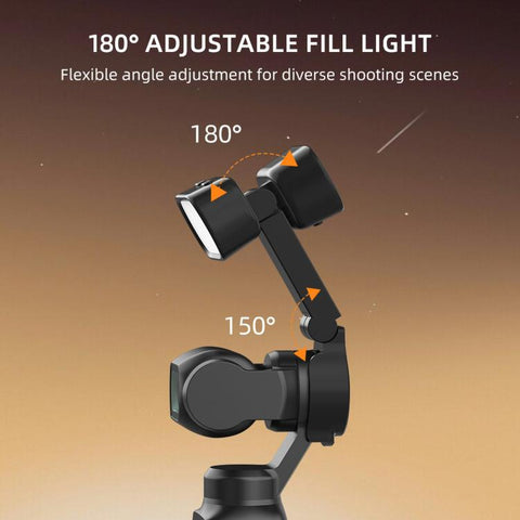 For DJI Osmo Pocket 4 BRDRC Camera Handheld Gimbal Selfie Fill Light, BRDRC