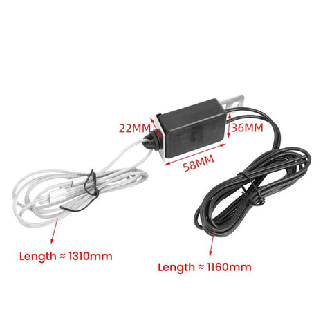 Trailer Emergency Brake Switch With Steel Lanyard 7-pin Trailer Plug Mounting Bracket, CP-5664