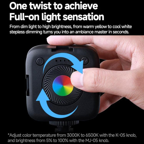Smartphone Light Portable Mini Pocket Light Outdoor Photography Video LED Lamp, K-05 Dual Temperature, MJ-05 RGB
