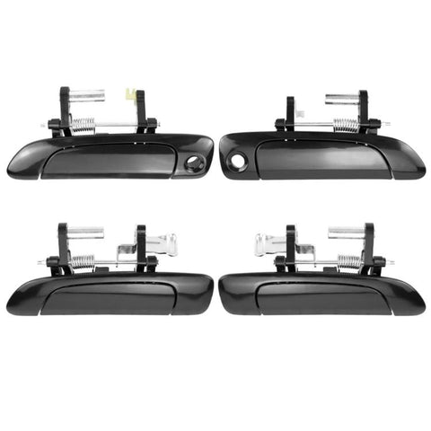 For 2001-2005 Honda Civic Exterior Door Handles, Front Left 72180S5A013FL, Front Right 72140S5A013FR, Rear Left 72680S5A003RL, Rear Right 72640S5A003RR, 4pcs /Set