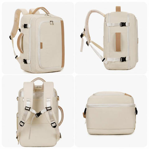 REMOID Travel Business Backpack Water Resistant Carry On Laptop Bag With Luggage Strap