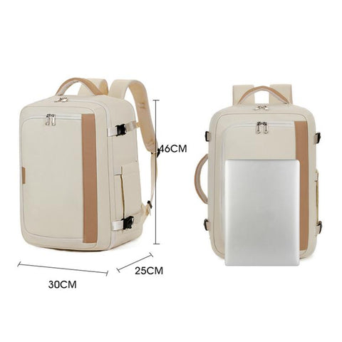 REMOID Travel Business Backpack Water Resistant Carry On Laptop Bag With Luggage Strap