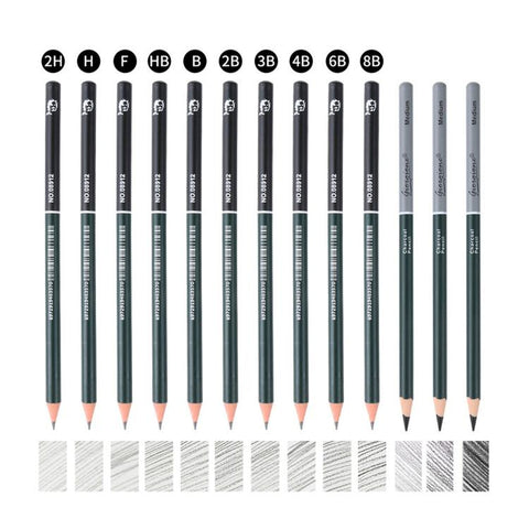 Sketching Pencil Set With Metal Tin Case Graphite Charcoal Drawing Pencils & Art Accessories Kit, Giorgione 10 In 1, Giorgione  12 In 1, Giorgione  19 In 1, Giorgione 27 In 1
