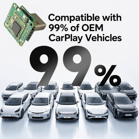 Wireless CarPlay Adapter PCBA Board Module For OEM Wired Cars 5.8GHz WiFi & Bluetooth Smart Chip