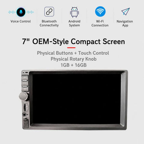 In-Car Navigation Smart Center Console Universal Voice Control, Radio, And Reverse Camera All-In-One Unit, 7 inch TCD-106B, 7 inch TCD-107B