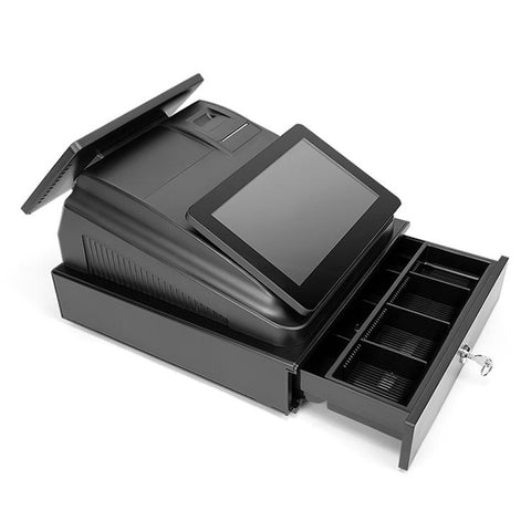 Yokoscan T3 Dual Touch Screen All-In-One Pos Machine Cash Register With Printer For Catering Supermarket, US Plug, UK Plug, EU Plug, AU Plug