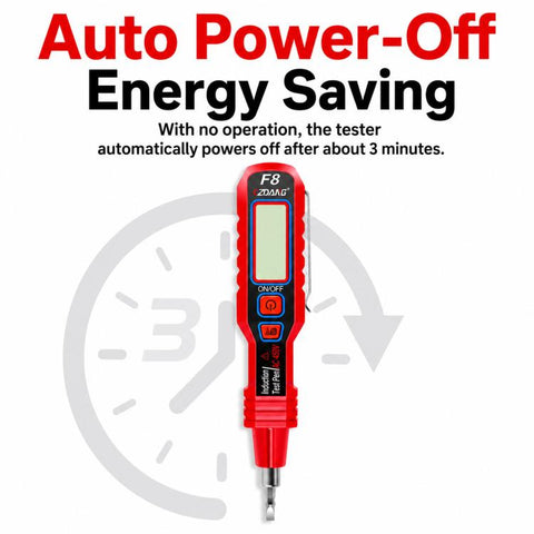 Induction Acoustic-Optic Alarm Voltage Tester Pen Digital Display Voltage Detector For Household Use, CZDANG F8